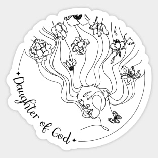 Daughter of God- Christian Women's Design Sticker